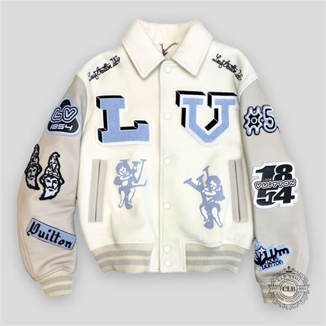 louis vuitton white varsity jacket|louis vuitton bunny jacket.